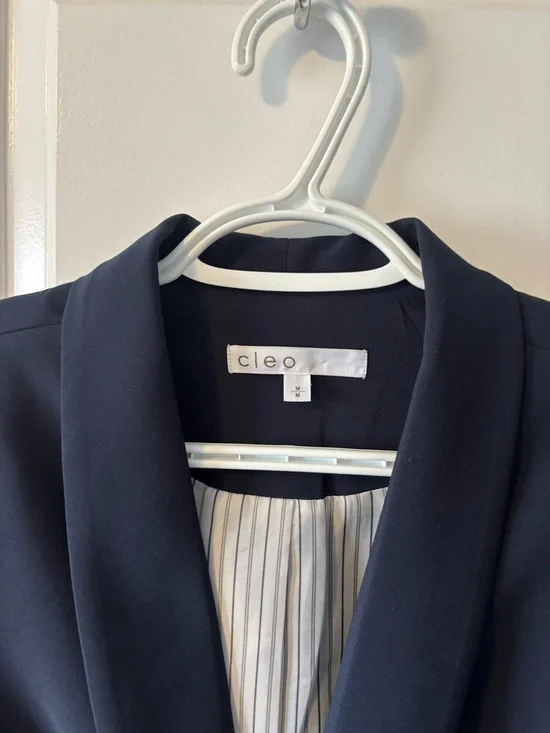 Cleo Navy Single-Button Blazer - Picture 2 of 4
